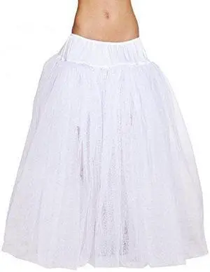 Roma Costume Women's Full Length Petticoat White White One Size Roma Costume Women's Full Length Petticoat White White One Size