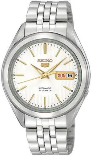 Seiko Mens SNKL17 Stainless Steel Analog with Silver Dial Watch Seiko Mens SNKL17 Stainless Steel Analog with Silver Dial Watch