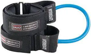 Power Systems Power Stepper, 2 Padded Ankle Cuffs with 10-Inch Resistance Tube, Intermediate Resistance Level, Light Blue, (30301)