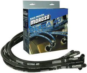 WIRE SET,ULTRA 40,SLEEVED,FORD 351W,BLACK 73822