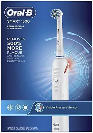 Oral-B Smart 1500 Electric Toothbrush (Packaging May Vary) White, 1 Count