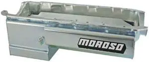 Moroso 21048 Deep Front Sump Eliminator Style Oil Pan for with Partitioned Tray for Chevy Big-Block Engines