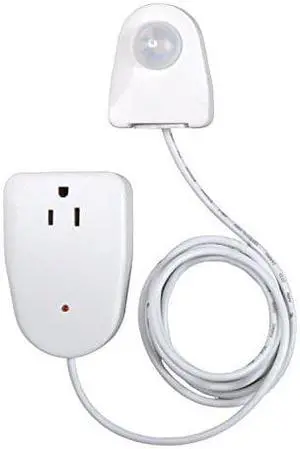 Westek MLC12BC-4 Indoor Plug-in Corded Motion Activated Light Control, 1 Count (Pack of 1), White