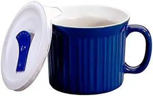 CorningWare 20-Ounce Meal Mug with Vented Lid (Blueberry)