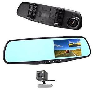 Car DVR Rear view Mirror Video Recroder 4.3" inch Car Camera Dual lens Cam night