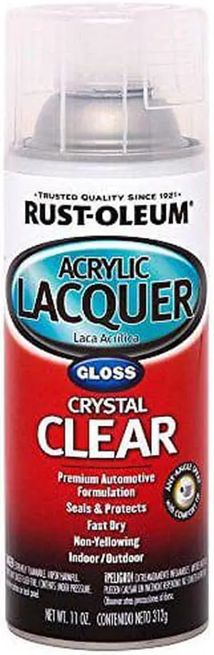 Rust-Oleum Automotive 253366 11-Ounce Acrylic Lacquer Spray, Clear Gloss