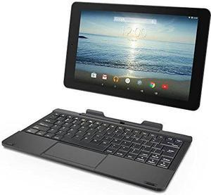 RCA Viking Pro 10" 2-in-1 Tablet 32GB Quad Core Charcoal Laptop Computer with Touchscreen and Detachable Keyboard Google Android 6.0