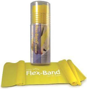 STOTT PILATES Non-Latex Flex-Band Regular Strength (Lemon), 6 Foot 5 inch / 198 cm