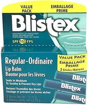 Blistex Medicated Lip Balm, 3 Balm Value Pack (Pack of 3)