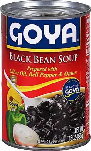 Goya Foods Black Bean Soup, 15- olive oil 360 Ounce (Pack of 24)