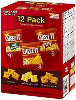 Sunshine Bakeries, Cheez-It Variety Pack, 3-Flavor, 12 Count, 12.1oz Box (Pack of 3)