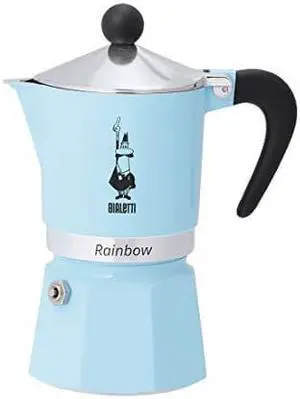 Bialetti 5042 Rainbow Espresso Maker, Light Blue Bialetti 5042 Rainbow Espresso Maker, Light Blue