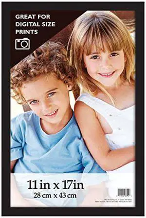 MCS 11x17 Inch Gallery Wood Wall Frame, Black (46391)