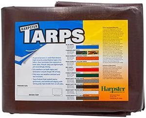 12 Ft. X 40 Ft. Super Heavy Duty 8 Oz. Brown Tarps - 16 Mil Thick