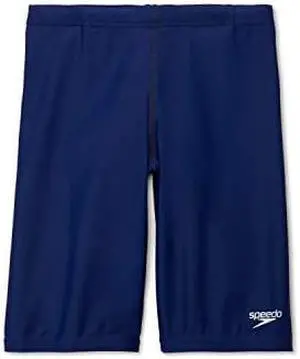 Speedo Boys Swimsuit Jammer Begin to Swim Solid Deep Water, 6
