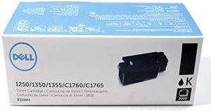 Dell 810WH 1250 1350 1355 C1760 C1765 Toner Cartridge (Black) in Retail Packaging, 1 Size