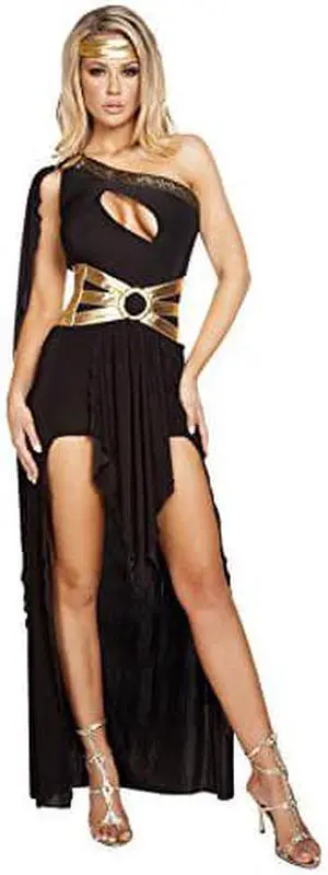 Roma Costume Womens 3 Piece Gorgeous Goddess, Black/Gold, Small/Medium Roma Costume Womens 3 Piece Gorgeous Goddess, Black/Gold, Small/Medium