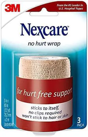 Nexcare No Hurt Wrap, 1 Each (Pack of 3)