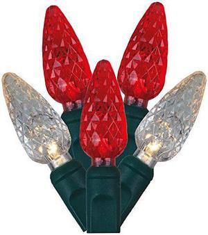 Vickerman 50Lt LED Red/WmWht GW C6 EC Set  6"x25'L - X6G8525