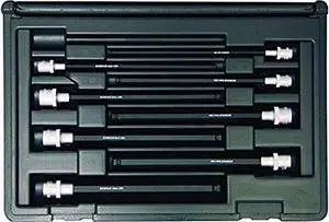 Bondhus 30887 Socket Ball End Bit Tool Set w/Sockets, 6", 8 Piece