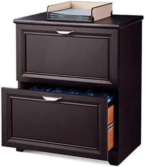 Realspace Magellan 24" W Lateral 2-Drawer File Cabinet, Classic Cherry