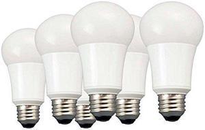 TCP 100 Watt LED Light Bulbs Energy Efficient 14W | A19 Lamp E26 Base Non-Dimmable Daylight 5000 Kelvin, Pack of 6