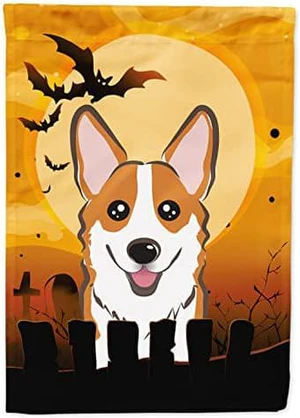Carolines Treasures BB1812GF Halloween Red Corgi Flag Garden Size, Small, Multicolor Carolines Treasures BB1812GF Halloween Red Corgi Flag Garden Size, Small, Multicolor