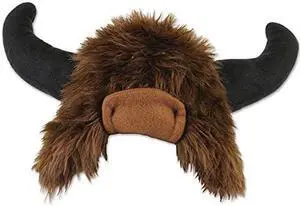 Beistle 60052 Plush Buffalo Hat, One Size, Brown/Black