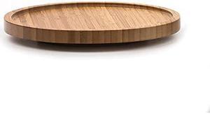 RSVP International Tool Crock Turntable Lazy Susan, Bamboo, 8.25" | Handy in Cabinets or on Counters | Rotating Base with Sturdy Lip | Organize Spices & Small Bottles