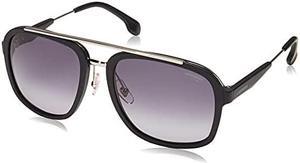 Carrera Mens CA133/S Pilot Sunglasses, Matte Black Ruthenium/Dark Gray Gradient, 57 mm