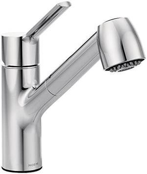 Moen 7585C Method One-Handle Pullout Modern Kitchen Faucet with Power Clean, Chrome