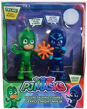 PJ Masks Talking Figure Set - Gekko vs Night Ninja