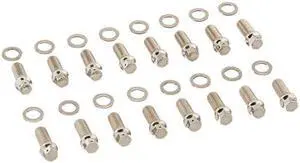 ARP 4001104 Stainless 300 Hex Drilled Header Bolts - Pack of 16