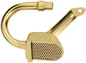 Milodon 18314 Gold Zinc Plated Low Profile Oil Pan Pickup for Small Block Chevy