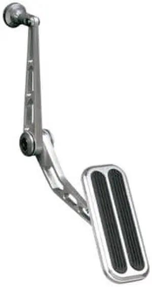 Lokar BAG-6074 Billet Aluminum Throttle Pedal with Rubber