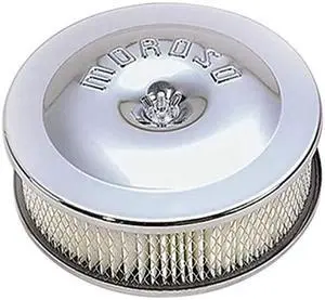 Moroso AIR CLEANER KIT, 8-1/2 IN. X 2-3/8 IN, CHROME, STEEL