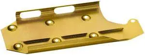 Milodon 32100 Gold Zinc Plated Louver Designed Left Side Dipstick Windage Tray for Small Block Chevy 350