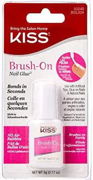 Kiss Brush-On Nail Glue 0.17oz (1 Pack) Kiss Brush-On Nail Glue 0.17oz (1 Pack)