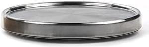 RSVP International Endurance Tool Crock Turntable Lazy Susan, Stainless Steel, 8.25" | Organize Spices & Small Bottles | Spins Easy | Handy in Cabinets or on Counters
