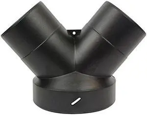 Big Horn 11603 6-Inch By 4-Inch By 4-Inch Y-Adapter Black