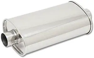 Vibrant Performance 1103 Oval Stainless Steel Muffler, 3 inch