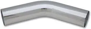 Vibrant 2177 2.5" Polished Aluminum 45 Degree Bend