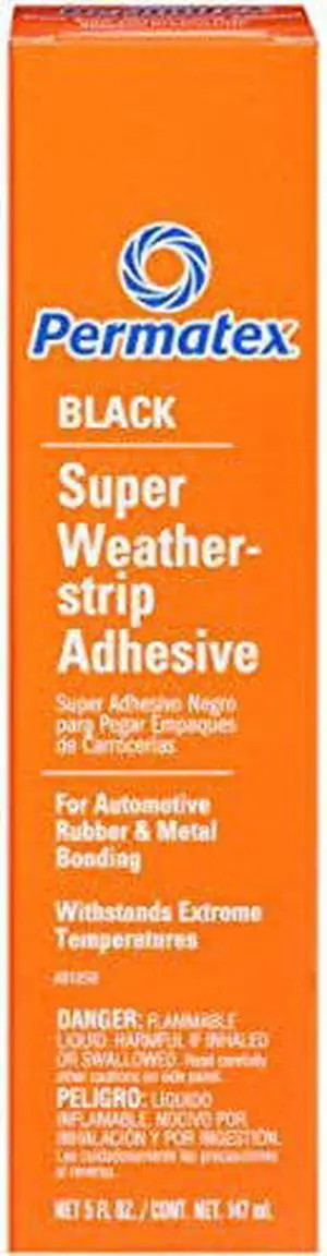 Permatex 81850 Black Super Weatherstrip Adhesive, 5 oz.