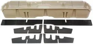 DU-HA Under Seat Storage Fits 07-13 Chevrolet/GMC Silverado/Sierra Light Duty & 07-14 Heavy Duty Crew Cab, Tan, Part #10044 DU-HA Under Seat Storage Fits 07-13 Chevrolet/GMC Silverado/Sierra Light Duty & 07-14 Heavy Duty Crew Cab, Tan, Part #10044