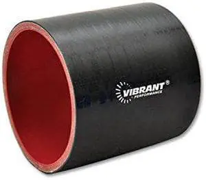 Vibrant Performance 2716 Black 4 Ply Silicone Sleeve, 3-1/2" ID