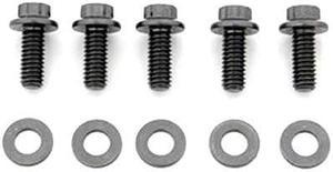 ARP 651-1000 Black Oxide 5/16-18" RH Thread 1.000" UHL 6-Point Bolt with 3/8" Socket and Washer, (Set of 5)