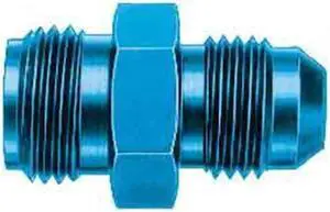 Aeroquip FCM2108 Blue Anodized Aluminum Carburetor Adapter