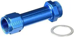 Aeroquip FCM2192 Blue Anodized Aluminum Carburetor Adapter