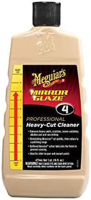 MeguiarS M0416 Mirror Glaze Heavy-Cut Cleaner, 16 Fluid Ounces MeguiarS M0416 Mirror Glaze Heavy-Cut Cleaner, 16 Fluid Ounces