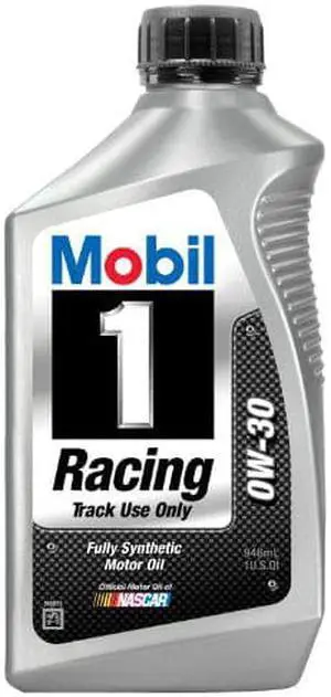 Mobil 1 44516 0W-30 Full Synthetic Racing Motor Oil - 1 Quart (Pack of 6)